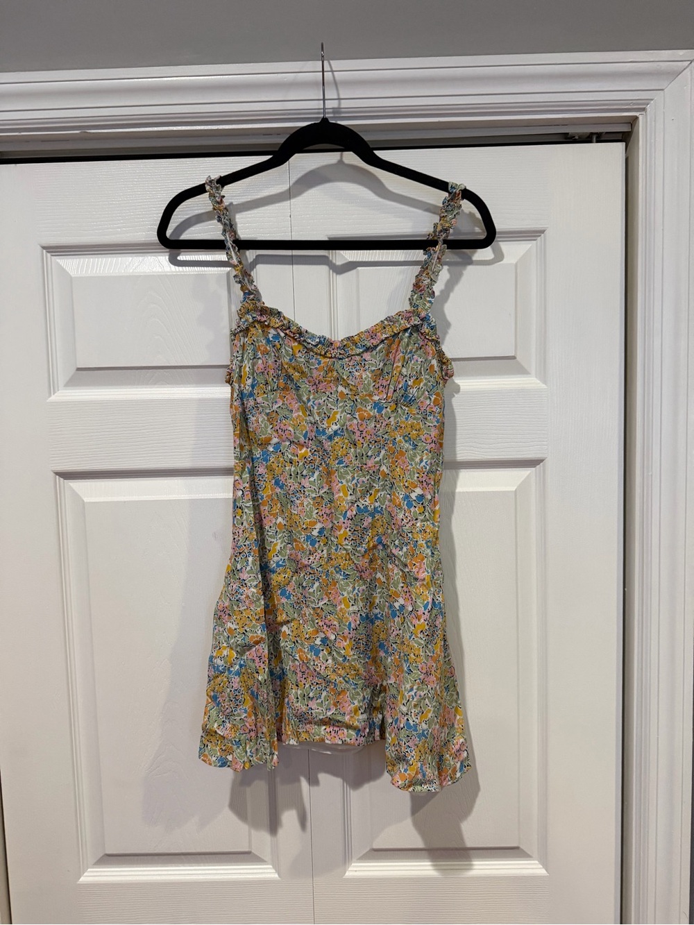 Floral Spaghetti Strap Mini Dress